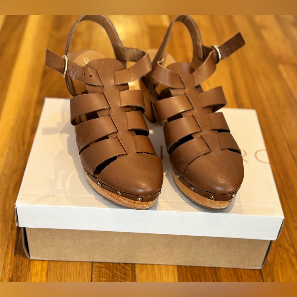 Anthropologie Pilcro fisherman clog